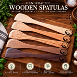 Hardwood Mixing Spatulas