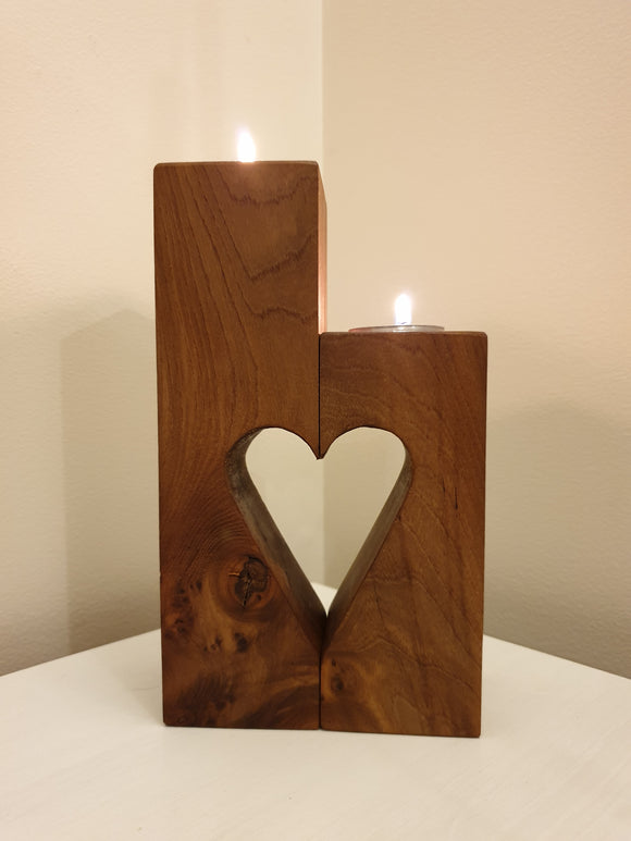 Elm Candle Holder - Heart